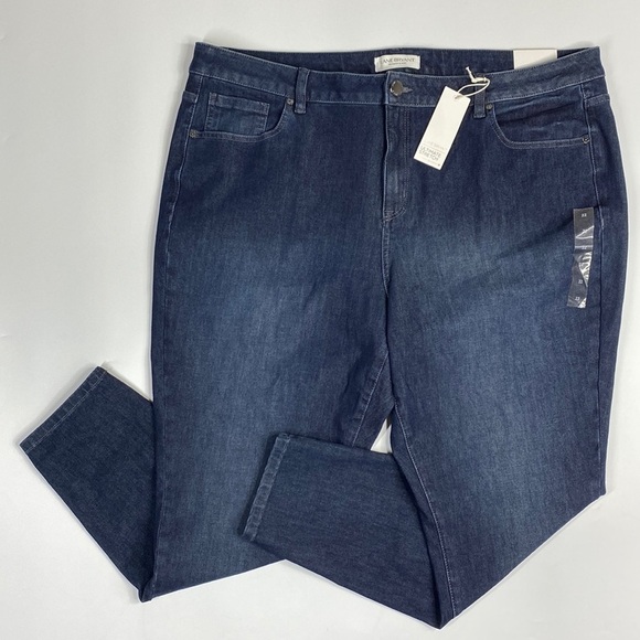 Lane Bryant Ultimate Stretch Skinny Jeans Dark Wash Size 22 NWT - Picture 1 of 12